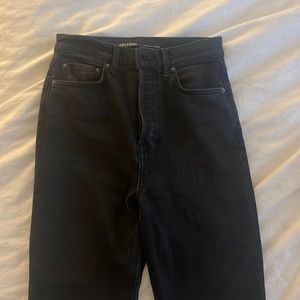 Grlfrnd skinny straight size 25 charcoal black color